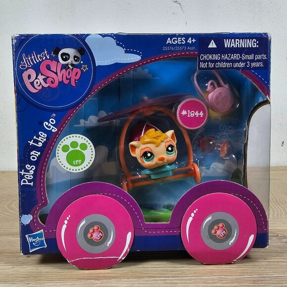 Hasbro Littlest Pet Shop #1844 Guinea Pig Pets On The Go COMPLETE LPS 2010 - Picture 2 of 14